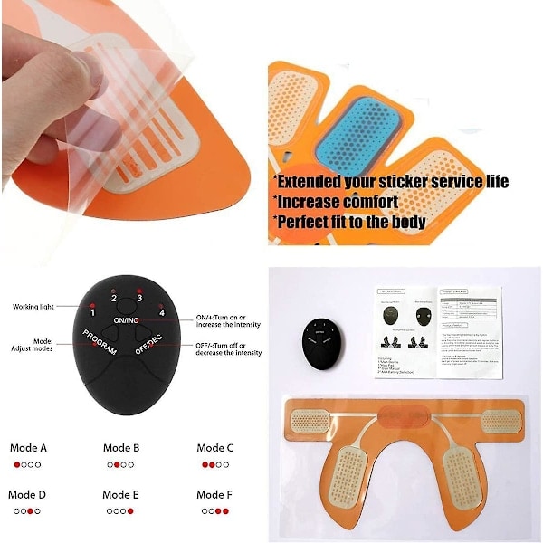 Bn Elektrisk Muskelstimulator Rumpmassage Ems Muskelstimulator Elektrisk Rumptränare Lyft/Formning