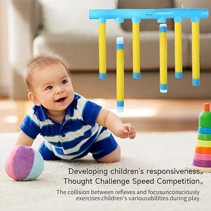 Bat Catching Game - reaction training, a flexible game with 3 adjustable drop speeds, suitable for children/Christmas gift/birthday present.