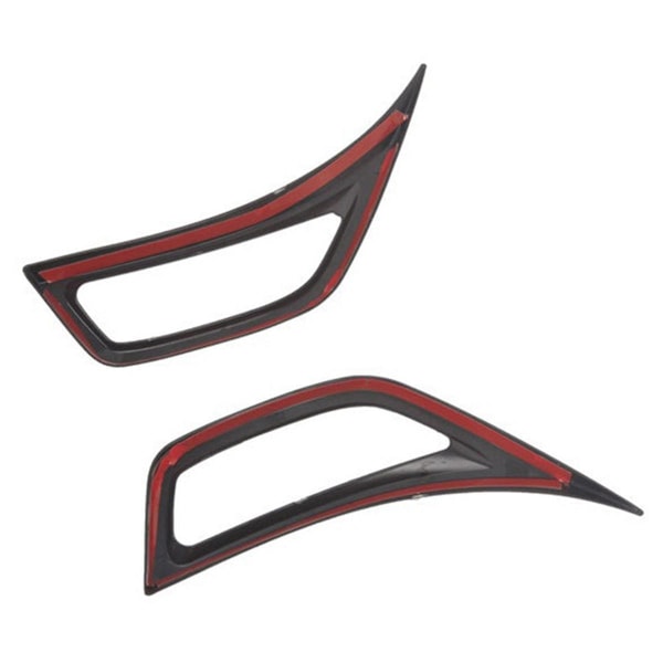 XJ-Body Plate Trim Bil Luftuttak Patch Bil Eksteriør Hjul Øyenbryn Dekorasjonsdeksel For 18+ Wrangler/ Jt C