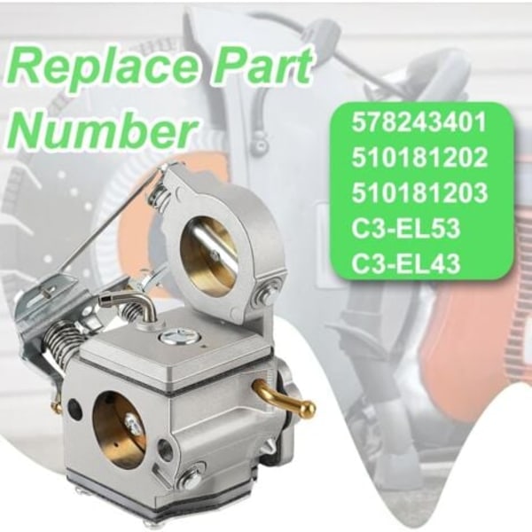Karburator til Husqvarna 2013 K750 K760 K 750 K770 578243401 C3-EL53 Elektrisk Motorsav, Erstatning 578243401 510181202 510181203 for Zama C3-EL53 C3