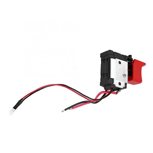 Svart Justerbar /CCW Elektrisk Drill Triggerbryter 7.2V-24V DC Bryter