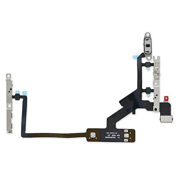 XJ-OEM-virtapainike ja äänenvoimakkuuspainikkeet Flex-kaapelin korvaus iPhone 14 Pro Max -puhelimelle (YJD)