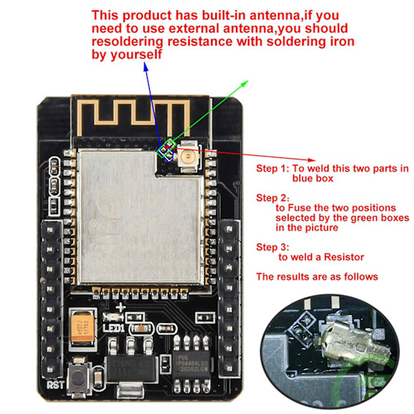 XJ-2x Esp32-cam-mb Usb Esp32 Sarjaportti Wifi Esp32 Cam Kehityskortti Ch340g 5v Bluetooth+ov2640 Cam