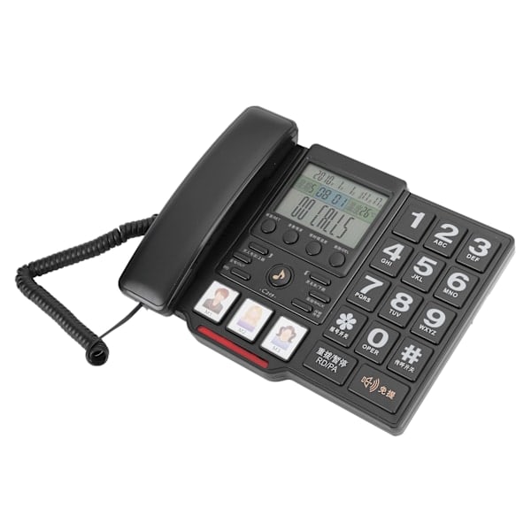 C219 Hemtelefon med nummerpresentation, nummerlagring och justerbar volym för kontor