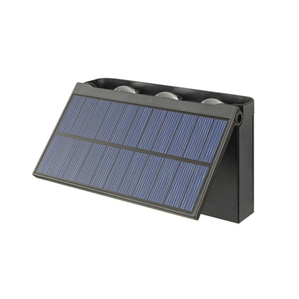 Solar Vegglampe - LED Utendørs Vegg Solar Lampe Vanntett Hagebelysning For Villa Terrasse Trapp Kor