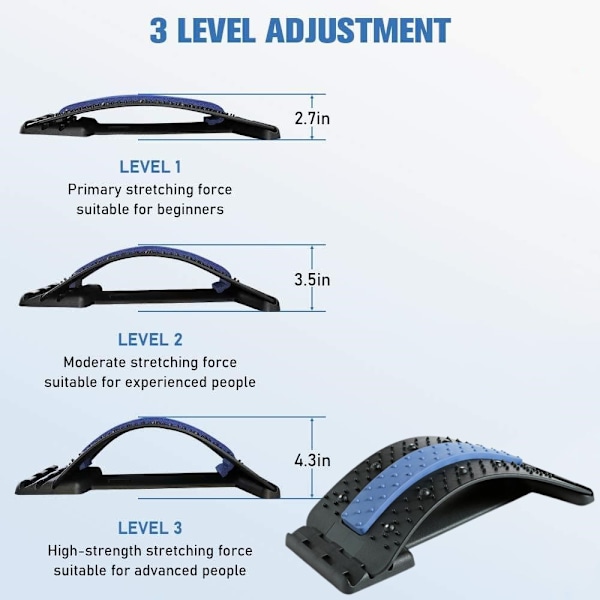 XJ-INF Back Stretcher and Lumbar Support for Massage and Pain Relief