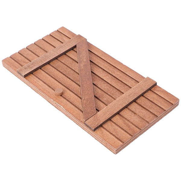 Hus Trädörr Möbler Modell Enkel Stil Ornament Mini Kreativa Dockor Prydnad Tillbehör Emulering