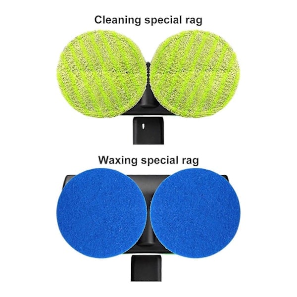 Elektrisk gulvrengjører med roterende mopp, skrubber, poleringsmaskin, gulvrengjøringsverktøy two blue