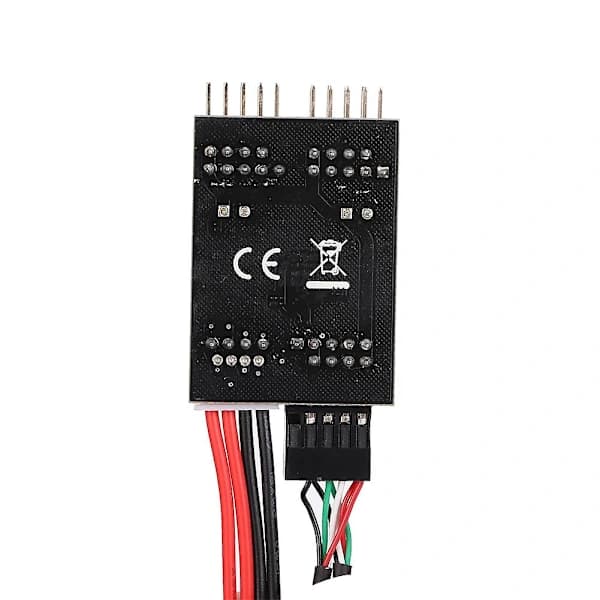 1 hann til 2 hann port USB 2.0 header 9PIN til dobbel 9PIN forlengelseshub med SATA strømkabel
