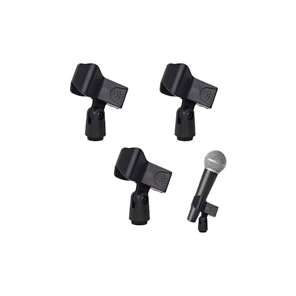 Mikrofonklemme, Universel Mikrofonholder, Mikrofonklemme, 3 Stykker Kvalitetsmikrofonfjederklemme, Ideel til Forelæsninger, Podcasts, Klasser...