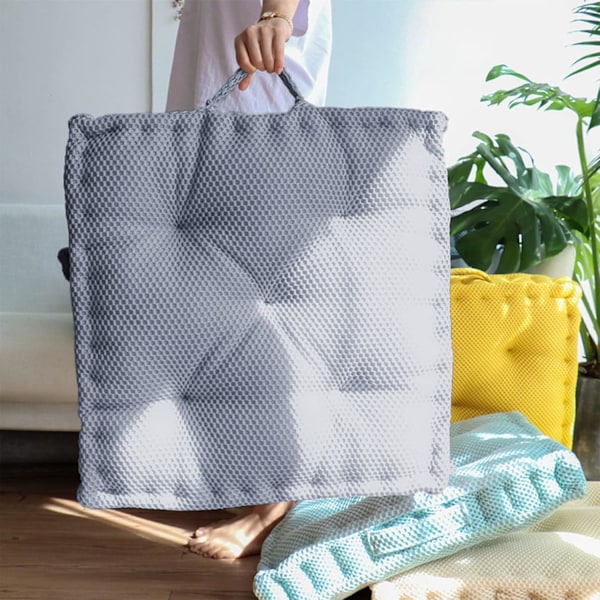 XJ-Tuolinpehmusteet, Tuolinpehmuste kotitoimistoon Puutarhaan keittiön ja olohuoneen sisustamiseen 40cm (Harmaa Neliö)