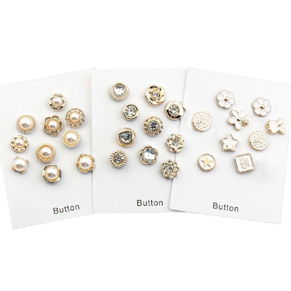 XJ-30 stk syfrie brosjer perle rhinestone knapp [kk]