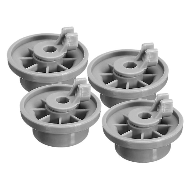 4 X Hjul til nedre kurv i oppvaskmaskin for Bosch Neff Siemens Grå 165314