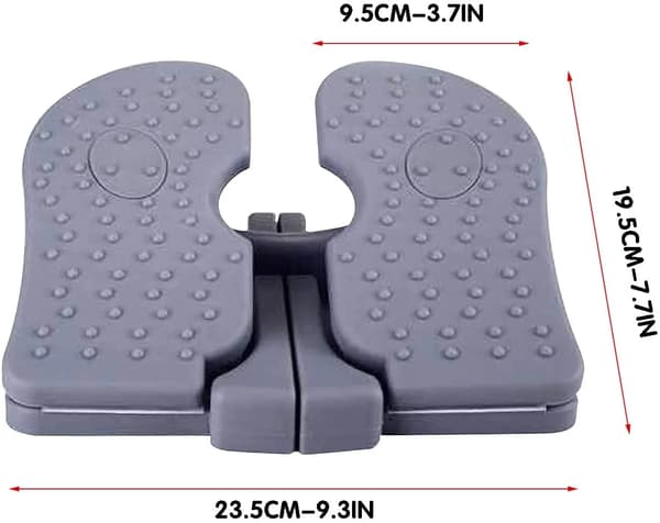 (Gray) Steppers for exercise, Mini Stepper Foldable Foot Pedal, ZQKLA