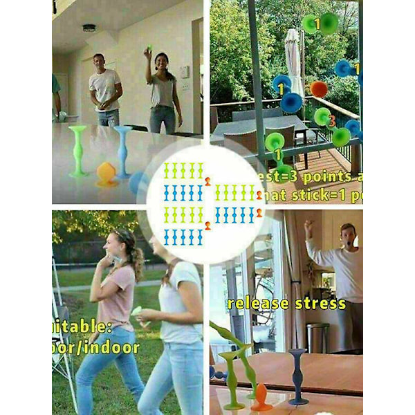 XJ-9x Pop Sucker Dart Kastende Familie Interaktivt Legetøj Trickshot Stick Brætspil
