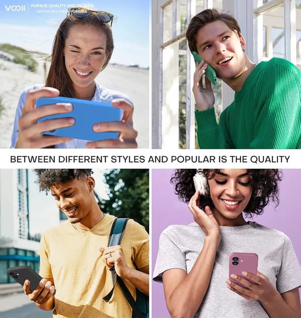 iPhone 16 Plus Mat Sort Cover - Ekstra Kamerabeskyttelse