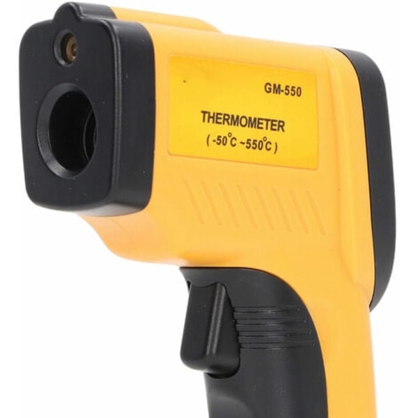 KZQ Infraröd Termometer, Beröringsfri Laser Infraröd Termometer från -50°C till 550°C, Bakgrundsbelyst LCD-skärm (Ej för människor)