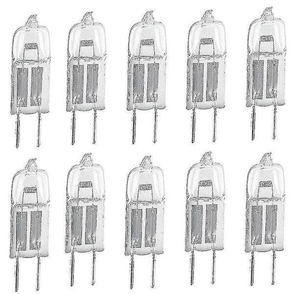10 stk G4 12V 20W Halogenpærer med stiftbase for lysekroner og pendellamper