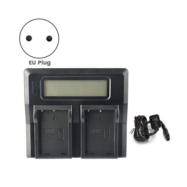 XJ-Enel9 Kamerabatteri Dobbel Lader LCD Digital Lader For D40x D60 D3000 D5000 Lader EU Plugg