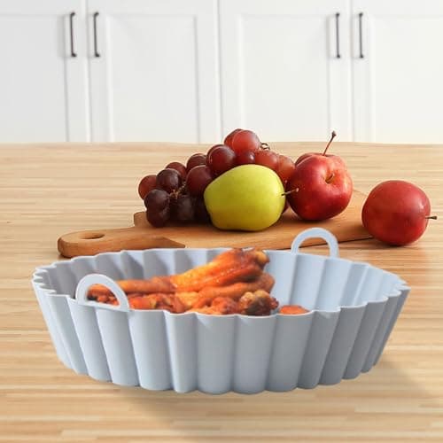 Stor riflet silikonkakeform, non-stick varmebestandig bakeform for desserter (grå) large grey