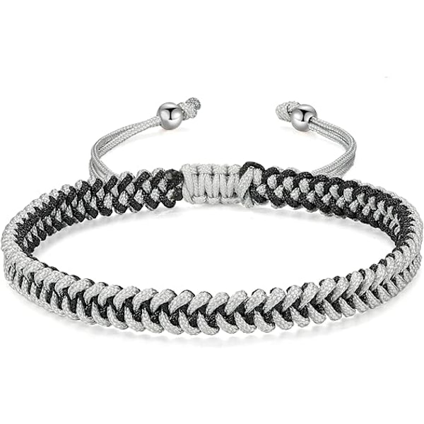 XJ-Flätat rep armband dam herr, flickor pojkar födelsedag vänskap par presenter handgjorda smycken