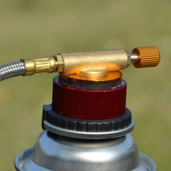 Utomhus Camping Vandringsugn Adapter Omvandling Split Typ Gasugn Koppling Tankadapter