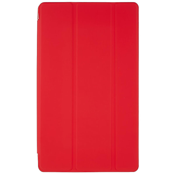 För Samsung Galaxy Tab A7 Lite 8,7-tums Inre Bikakedesign Anti-fall Anti-repor Läder Surfplattafodral Auto Wake/Sleep Cover med Tri-fold Stativ Red