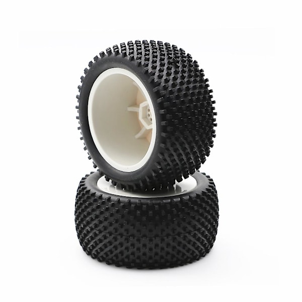 XJ-4st 90mm 1/10 Rc Off-road Buggy Bil Gummidäck Hjul Däck För 144001 144010 124019 104001 Hpi