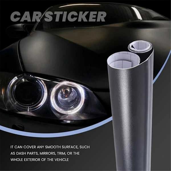 5 stk. 12X60 tommer Mat Sort Vinylfolie Wrap Bil DIY Dekal