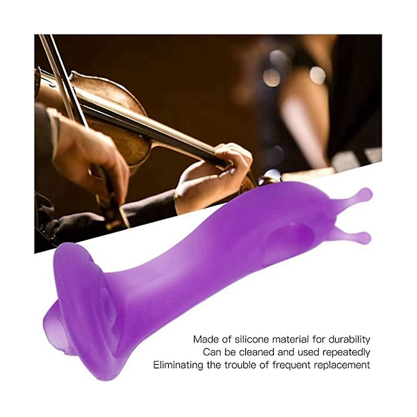 XJ-Snail Buegrep Fiolinbueholder Buestativ Buegrepstrener - (lilla)