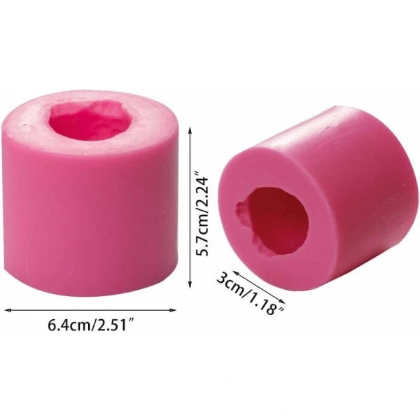 1 3D Uggla Form Ljusform, Cylindrisk Silikonform