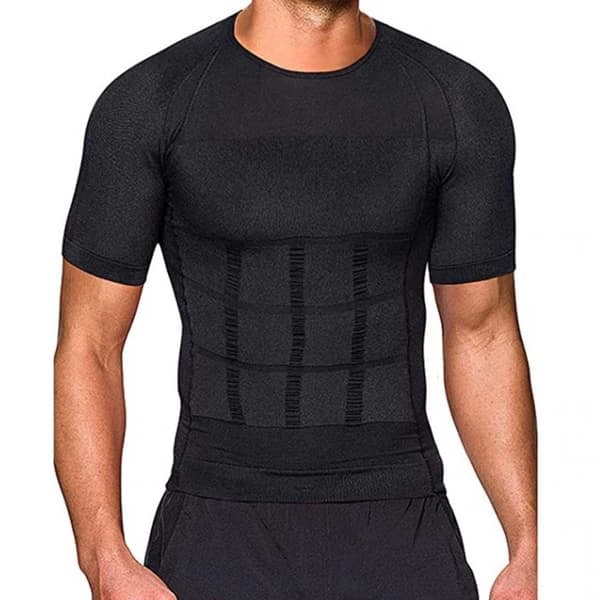 XJ-Holdningsskjorte for bedre holdning Posture T-skjorte XXXL Svart