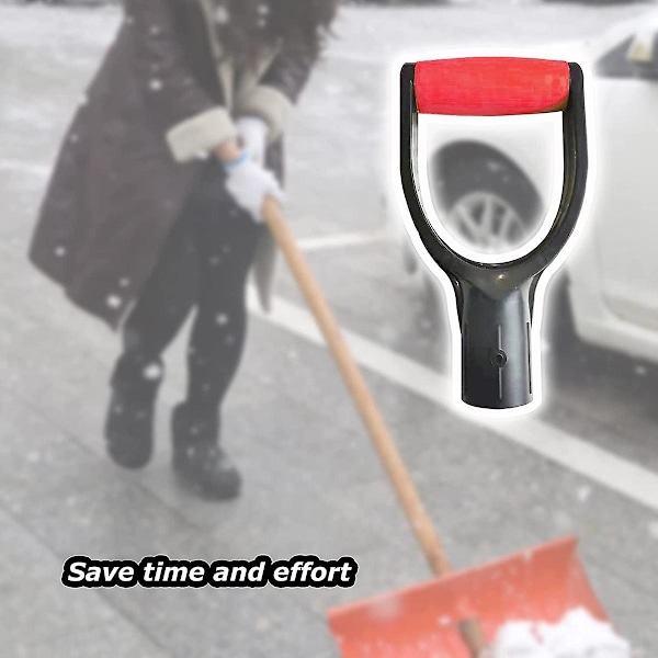 XJ-Plast Spade Håndtak Skuffe D Grep Håndtak, 32mm Indre Diameter Spade Snøskuffe Håndtak, Spade Snø