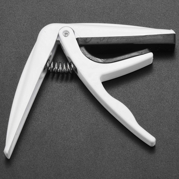 XJ-Snabbt Byte Trigger Capo Key Clamp Fr Akustisk Elektrisk Klassisk Ukulele, 02# Vit