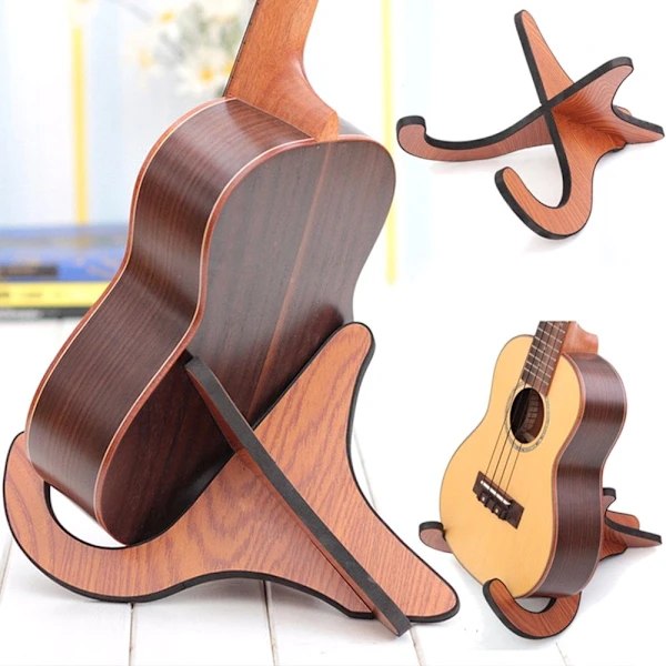 XJ-17*20.4*26 Guitar Træ Stativ Holder Gulv Guitar Træ Stativ Rack Foldbart Guitar Stativ Klassisk Akustisk Guitar Stativ