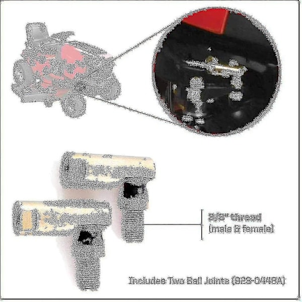 2-pack styrstagändar kullager kompatibla med 723-0448 1120917 923-0448a kullager alla 1997 och senare