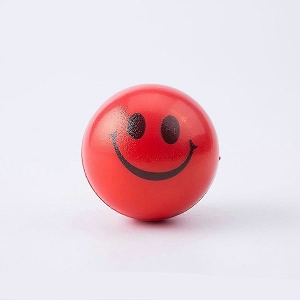 12 st/lot 6,3 cm Smile Skumboll Kläm Stressboll Ångestdämpande Leksak Handledsträning Leksaksbollar För C