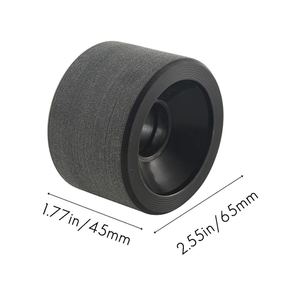 XJ-4 stk. skateboardhjul elastisk PU slidstærk fleksibel holdbar 65x45 PU skateboardhjul sports sort