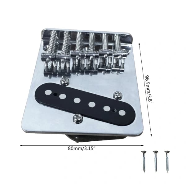 6-strängad gitarrbro sadel bakstycke för gitarr TL elgitarr Tremolo Bridge Standard gitarrtillbehör delar