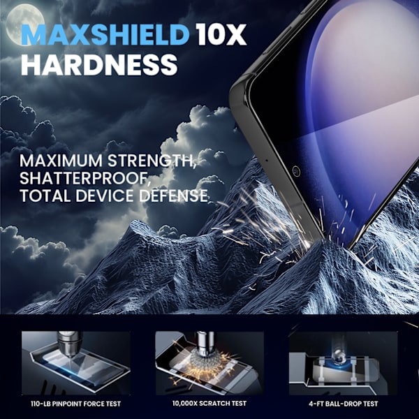 2-Pack Samsung S23 Plus Screen Protector - Tempered Glass 9H - Super Quality 3D