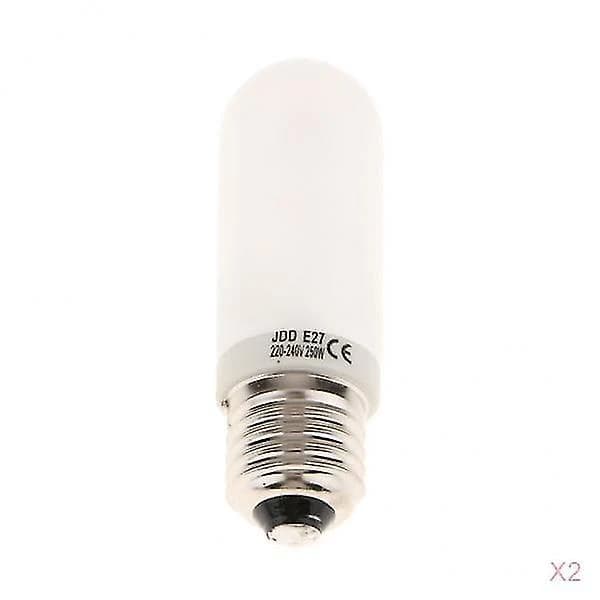 2x Jdd Type 250w 220-240v E27 Frostet Halogenpære Modellampe Rør