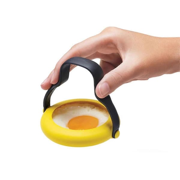 Egg Spatula Silicone Egg Rings 2-in-1 Grip and Flip Spatula Pancake Omelet Making for Home, 1 PC