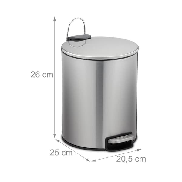 XJ Pedalhink Rostfritt Stål 5 Liter