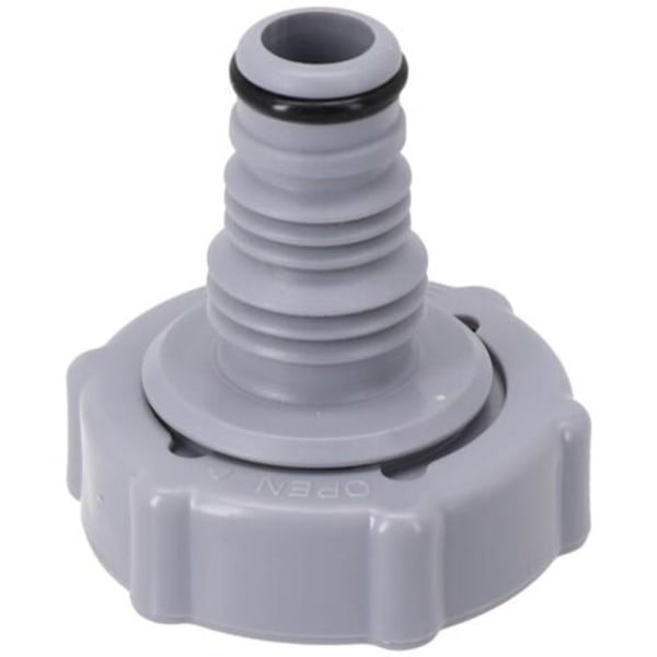 P6H1419 Tyhjennysventtiili, uima-altaan letkun tyhjennysliitin, tyhjennysletkun liitin, tyhjennysventtiilin liitin (harmaa Ø 32 mm)