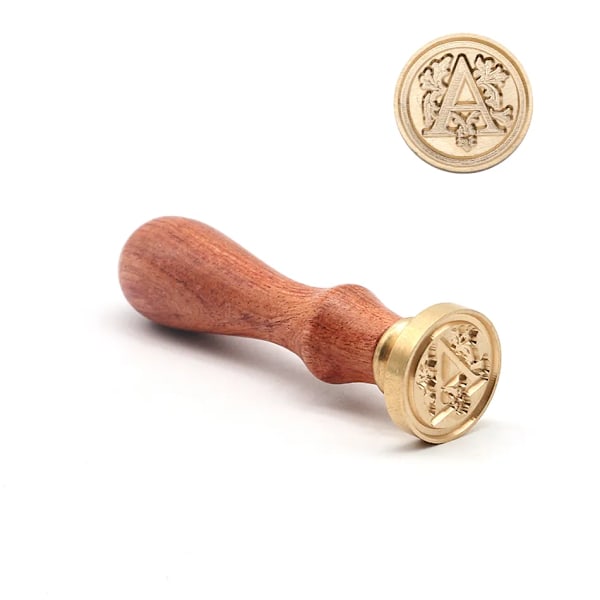 26 engelske bogstaver Initialer Personligt brevstempel/Seglvoks /bryllupsvoks Seglstempel Brugerdefinerede invitationer Kuverter