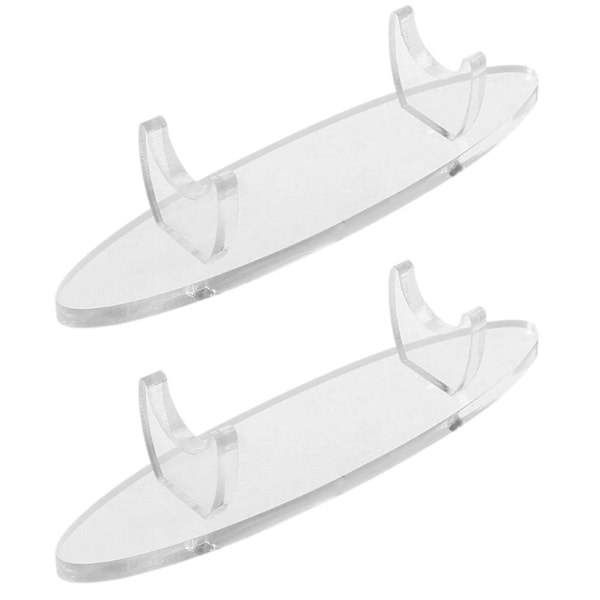 XJ-2 Stykker Akryl Penneholder Displaystativ, Transparent Kosmetisk Børsteholder Organizer