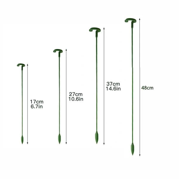 10 st/set Växtstöd Växtstöd Pinne 17CM 17cm[XJ]