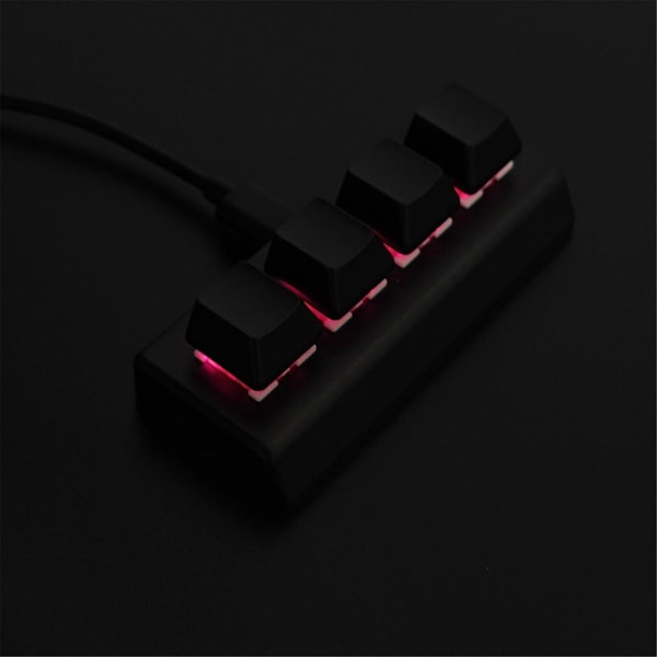XJ-4 Taster Programmerbart Tastatur Rød Bryter Ctrl C V Enter Mini Mekanisk Tastatur Støtter Nkro For Gaming