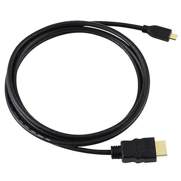 Micro HDMI-kabel 1m för Panasonic Lumix DMC-FZ82 - HDTV TV Guldpläterad