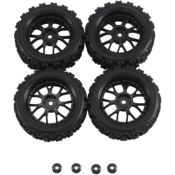 XJ-4 stk. 12mm Hex Fælgefælge & Od 2,59 tommer Gummidæk Til Rc 1/10 On-road Touring Bil,c